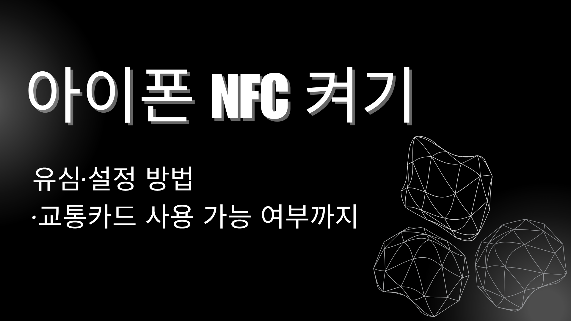 아이폰 NFC 켜기 – 유심·설정 방법·교통카드 사용 가능 여부까지